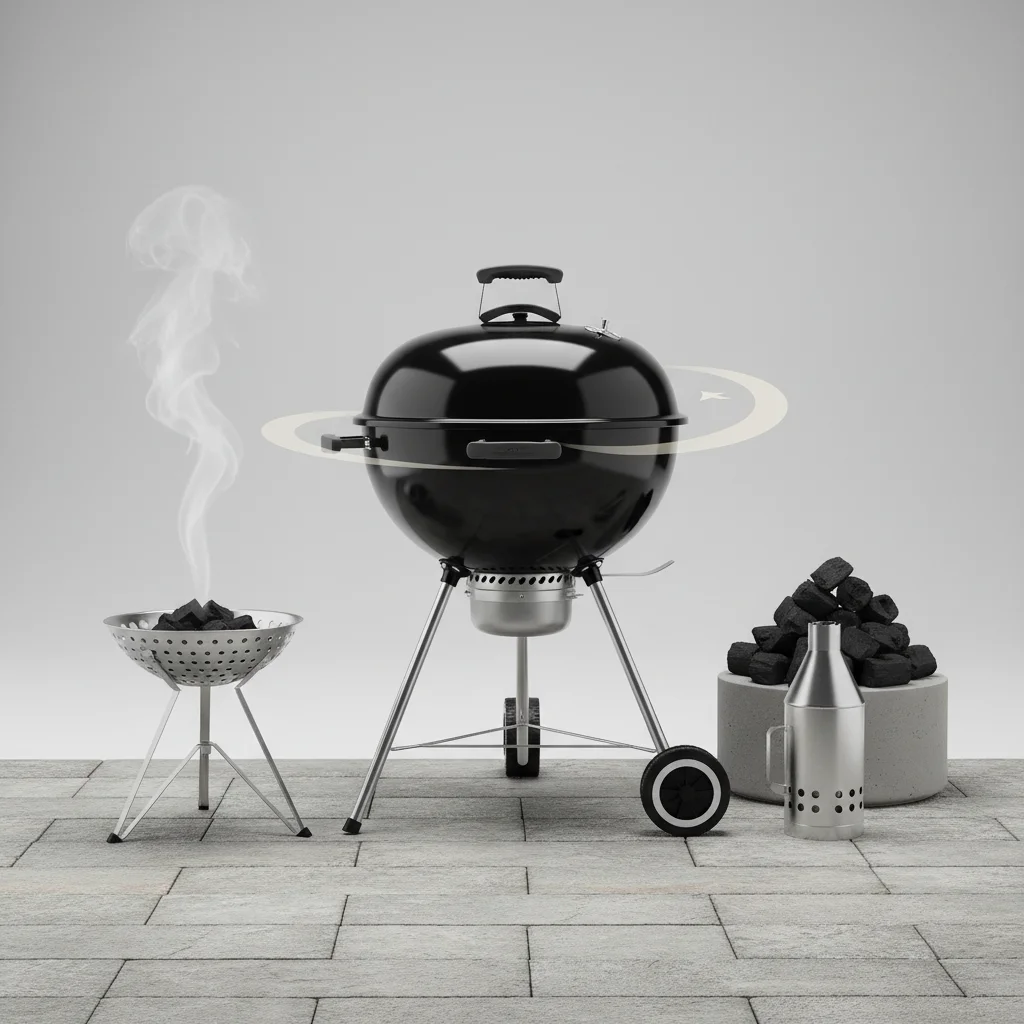 charcoal grill placement